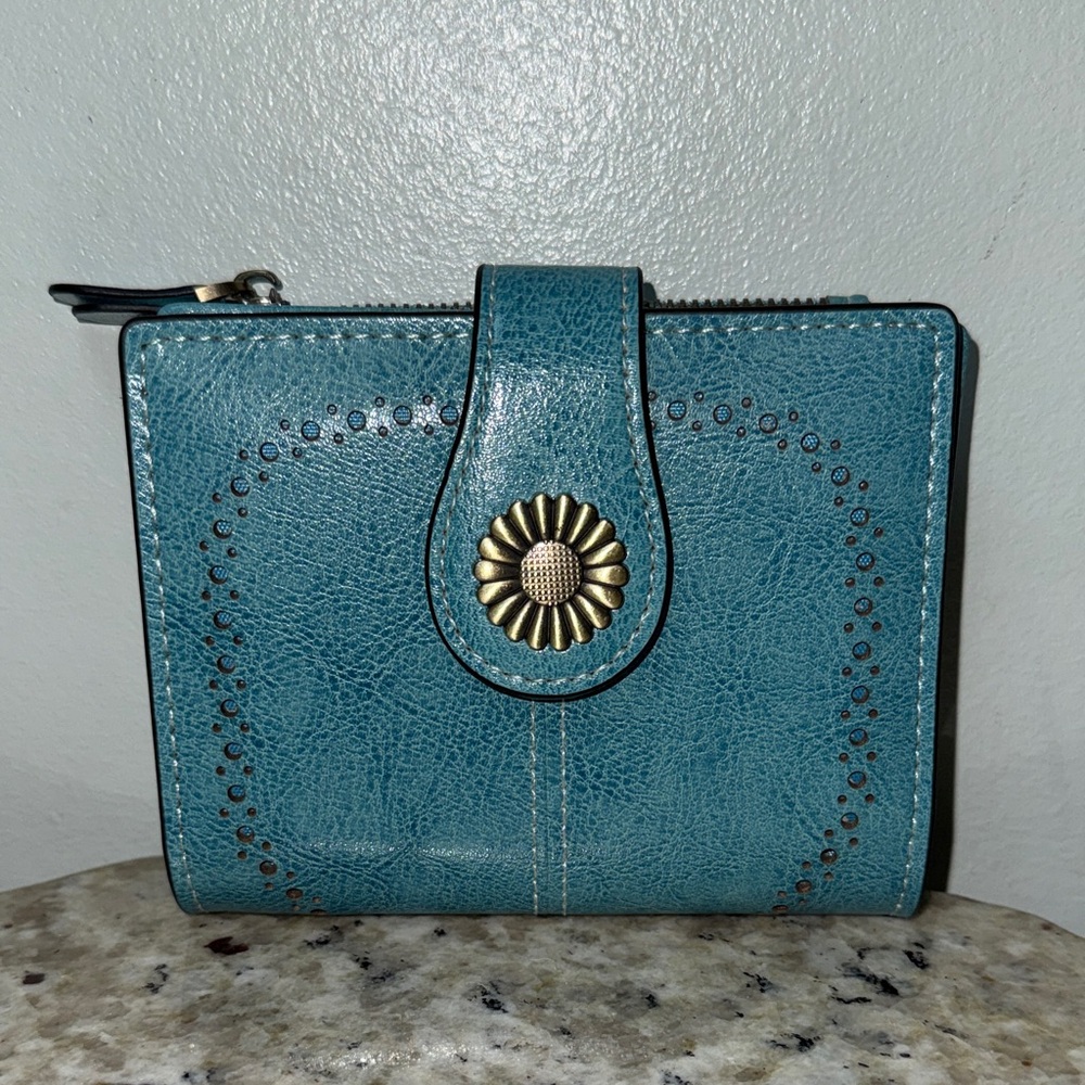Sendefn Small Wallet Genuine Leather Bifold Purse RFID Blocking Card Holder